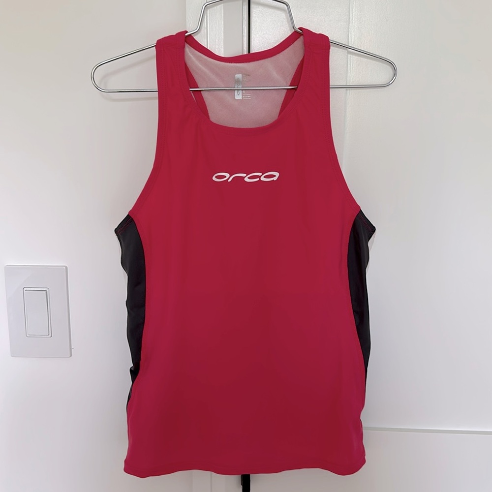 Orca Women’s Triathlon Top Racerback with two back pockets size Small
